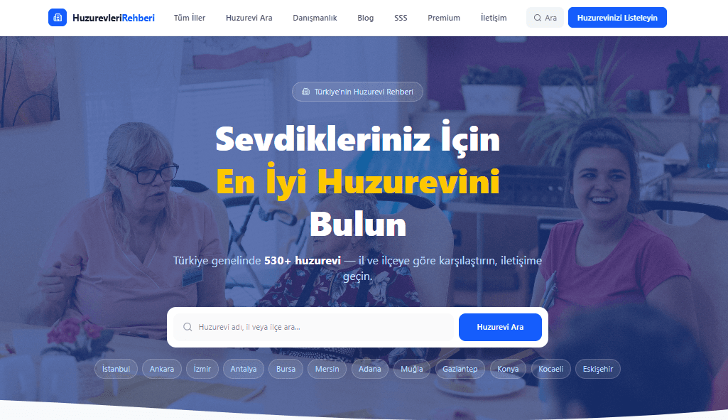 Huzurevleri Rehberi